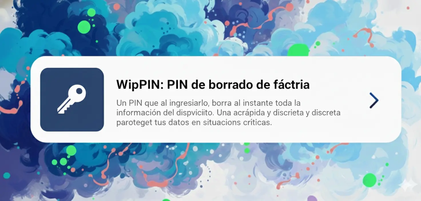 WipPIN: PIN de borrado de fábrica